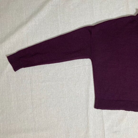 Sonoma Burgundy Lightweight Funnel Neck Sweater - Small - Picture 3 of 7